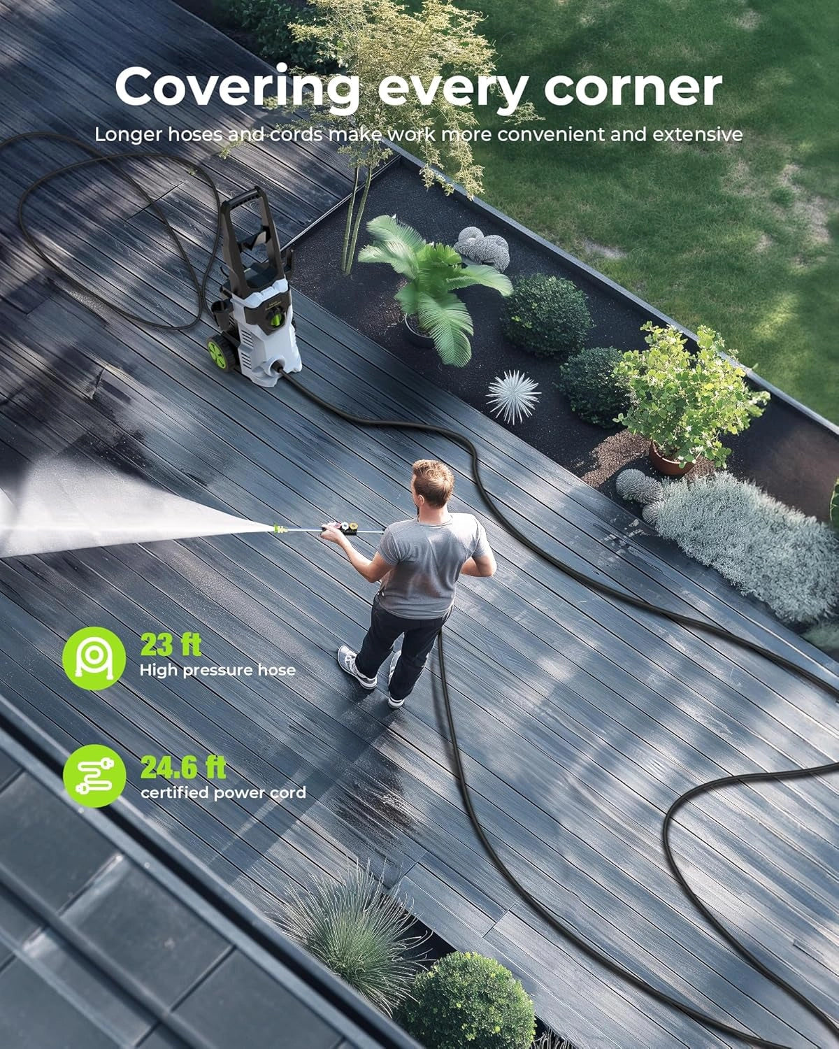 W8 4800 PSI Electric Pressure Washer